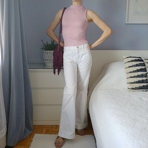 DONATED White Wide Leg Jeans Sz 6
